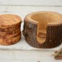 Rustic Olive Wood Coaster Set - Natural Edge Wedding Decor Gift