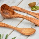 Wood Utensil Set - 10 Inch Spatula Ladle Spoon Kitchen Gift Wood Utensil Set - 10 Inch Spatula Ladle Spoon Kitchen Gift