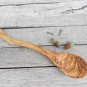 Olive Wood Cooking Spoon - Long Wooden Salad Spoon Unique Kitchen Gift