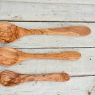 Wooden Spoon Set - Olive Wood Cooking Serving Utensils 12 10 8 inch Wooden Spoon Set - Olive Wood Cooking Serving Utensils 12 10 8 inch
