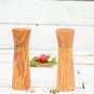 Olive Wood Salt and Pepper Grinder Set - Rustic Wedding Gift