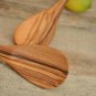 Olive Wood Eating Spoon Set - 7 Inch Kitchen Utensils Ice Cream Spoons