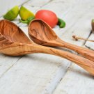 Wooden Soup Ladle Set - 2 Medium Soup Spoons for Weddings Christmas Gifts Wooden Soup Ladle Set - 2 Medium Soup Spoons for Weddings Christmas Gifts