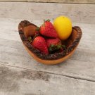 Rustic Olive Wood Bowl - Natural Kitchen Decor  Wedding Gift