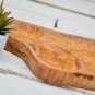 Handcrafted Olive Wood Serving Bowl - Rustic Three-Section Plate
