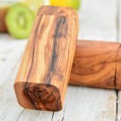 Olive Wood Salt Pepper Shakers Set - Rustic Wooden Holder Gift Olive Wood Salt Pepper Shakers Set - Rustic Wooden Holder Gift