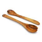 Olive Wood Spoon Set - Salad Servers  Cooking Utensils