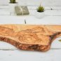 Handcrafted Olive Wood Serving Bowl Rustic Four-Section Plate