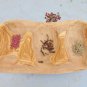 Olive Wood Serving Bowl - Rustic Tray for Nuts  Dried Fruits Christmas Gift