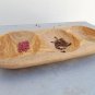 Olive Wood Serving Bowl - Rustic Tray for Nuts  Dried Fruits Christmas Gift