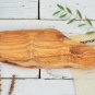 Rustic Wooden Serving Bowl - Handcrafted 3-Section Dish