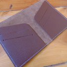 Brown Leather Travel Wallet - Slim Front Pocket Credit Card Holder for Men