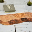 Rustic Olive Wood 3-Section Bowl Tray - Hand Carved Serving Platter