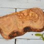 Rustic Olive Wood 3-Section Bowl Tray - Hand Carved Serving Platter