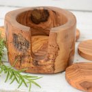 Rustic Natural Edge Coaster Set - Unique Wedding and Christmas Gift