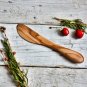 Olive Wood Spreader Knife - Hand-Carved Wooden Butter Cheese Knife Gift Under 10