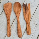 Olive Wood Utensil Set - 98 Spoon Fork Spatula for Weddings Christmas Gifts Olive Wood Utensil Set - 98 Spoon Fork Spatula for Weddings Christmas Gifts