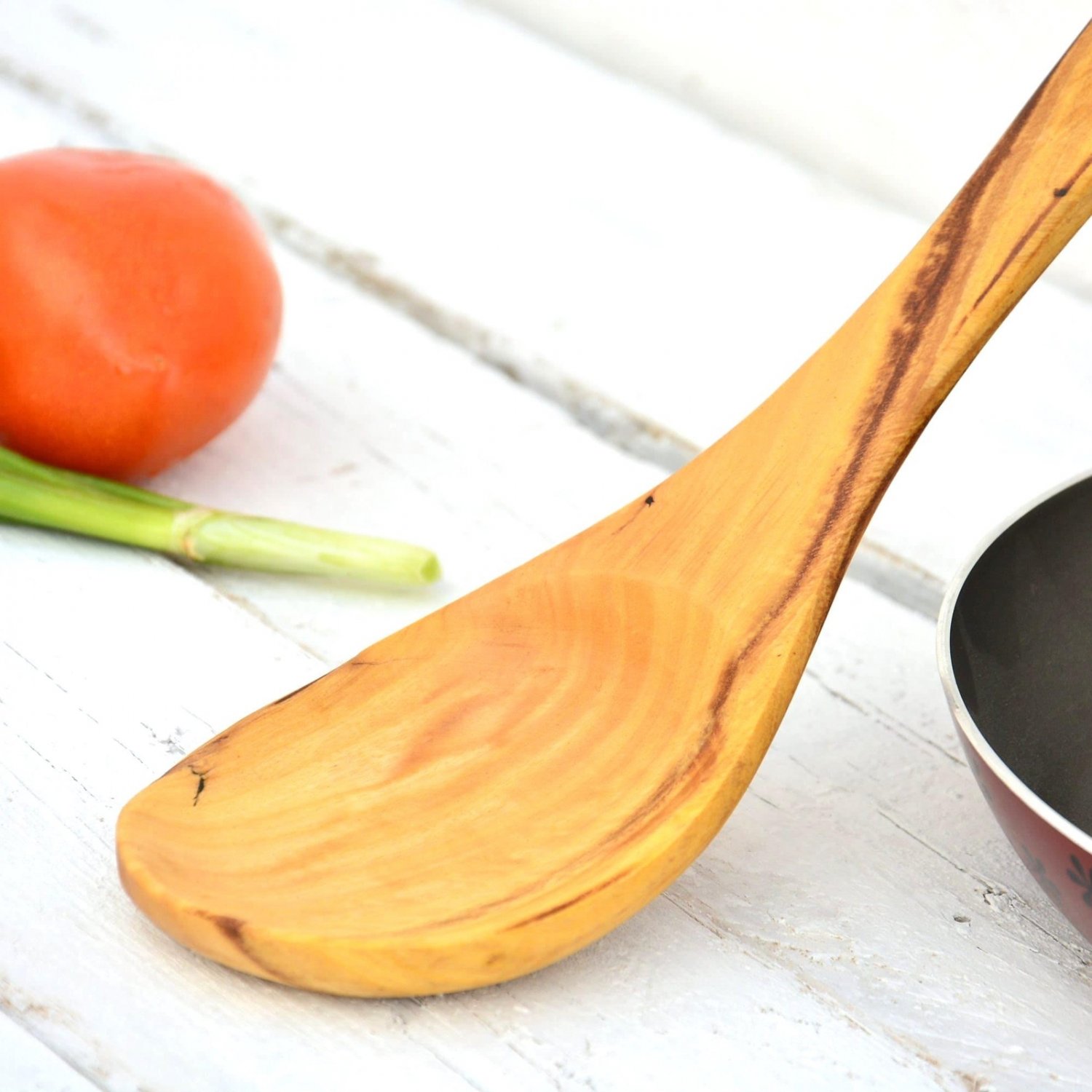 Extra Solid Cooking Spoon - 125 inch Mixing  Serving Utensil Gift for Mom