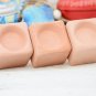 Ceramic Candle Holder Set - 3 Pottery Clay Holders for Weddings Holidays