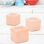 Ceramic Candle Holder Set - 3 Pottery Clay Holders for Weddings Holidays