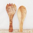 Wooden Salad Serving Utensils Set - Perfect Wedding Holiday Gift Wooden Salad Serving Utensils Set - Perfect Wedding Holiday Gift