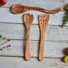 Olive Wood Kitchen Utensil Set - 12 Spatula Spoon Spork Gift Idea Olive Wood Kitchen Utensil Set - 12 Spatula Spoon Spork Gift Idea