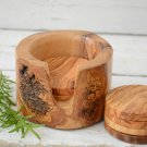 Rustic Wooden Coaster Set - Natural Edge Coasters with Holder Wedding Decor