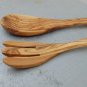 Wooden Utensil Set - Spoon Fork for Cooking Serving Mixing Great Gift Idea