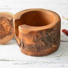 Rustic Wooden Coaster Set with Holder - Rustic Wedding Decor Gift Rustic Wooden Coaster Set with Holder - Rustic Wedding Decor Gift