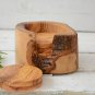 Rustic Wooden Coaster Set - Natural Edge Coasters with Holder for Wedding Decor