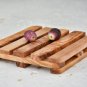 Olive Wood Trivet - Rustic Square Coaster for Kitchen Decor Gifts