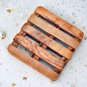 Olive Wood Trivet - Rustic Square Coaster for Kitchen Decor Gifts