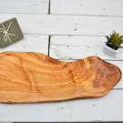 Rustic Olive Wood Serving Bowl - Handcrafted Three-Section Dish Tray Rustic Olive Wood Serving Bowl - Handcrafted Three-Section Dish Tray