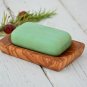 Rustic Wood Soap Tray - Bathroom Soap Holder with Drain