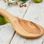 Olive Wood Serving Spoon - Rustic Cooking Salad Utensil Great Gift for Moms