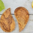 Rustic Wooden Leaf Shaped Bowl Set - Small Serving Bowls Christmas Gift Rustic Wooden Leaf Shaped Bowl Set - Small Serving Bowls Christmas Gift