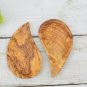 Rustic Wooden Leaf Shaped Bowl Set - Small Serving Bowls Christmas Gift