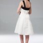 A-line One Shoulder Knee-length Satin Cocktail Dresses For Weddings