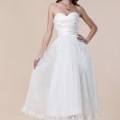 Lace A-line Sweetheart Tea-length Cocktail Dresses For Weddings