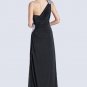 one Shoulder Floor-Length Chiffon Satin cocktail dresses for weddings