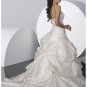 with corset closure strapless wedding dresses