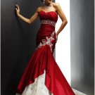 Mermaid Sweetheart Chapel Train Taffeta Lace colored wedding dresses