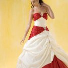 New Style Unique Red White Ball colored wedding dresses