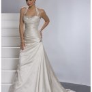 pleated waistline a-line wedding dresses
