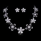 Silver-white fashion alloy Bridal Necklace