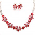 Red bride diamond marriage necklace