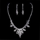 The cheap white rhinestones married necklace