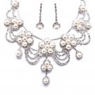 Luxury Silver Rhinestone sets of chains