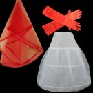 Bride wedding accessories three groups petticoats