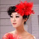 Wedding flowers wedding dress red head